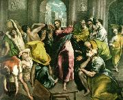 El Greco cleansing of the temple oil painting artist